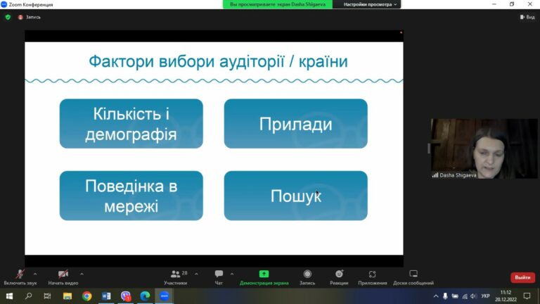 Вебінар «Як за допомогою digital запустити свій бізнес на західні ринки». Частина І. Відеозапис