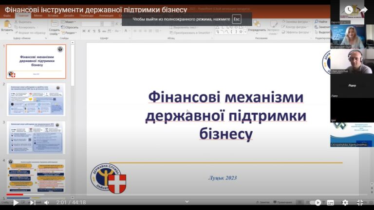 Вебінар «Фінансові інструменти державної підтримки бізнесу, програми підтримки ветеранів». Відеозапис