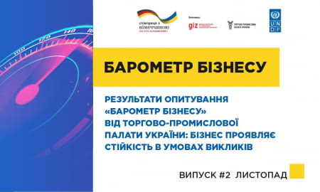 «Барометр бізнесу» від Торгово-промислової палати України: бізнес проявляє стійкість в умовах економічних викликів та загроз безпеці