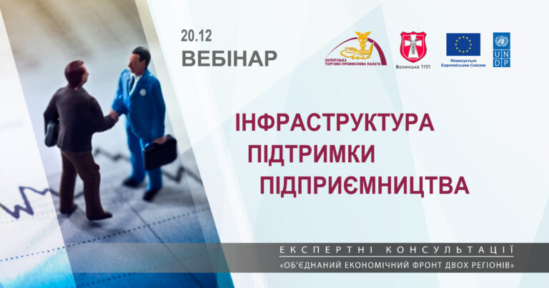 Вебінар «Інфраструктура підтримка підприємництва»