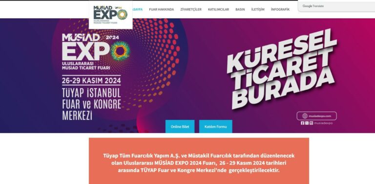 B2B-захід в рамках виставки 20. MÜSİAD Expo Fair 2024: Туреччина