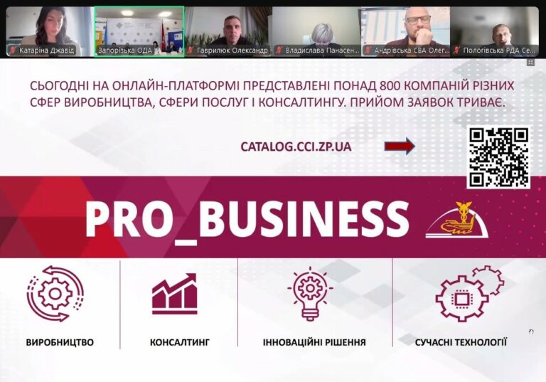 Zaporizhzhia CCI presented services for entrepreneurs at the meeting ‘Dialogue between Government and Business’