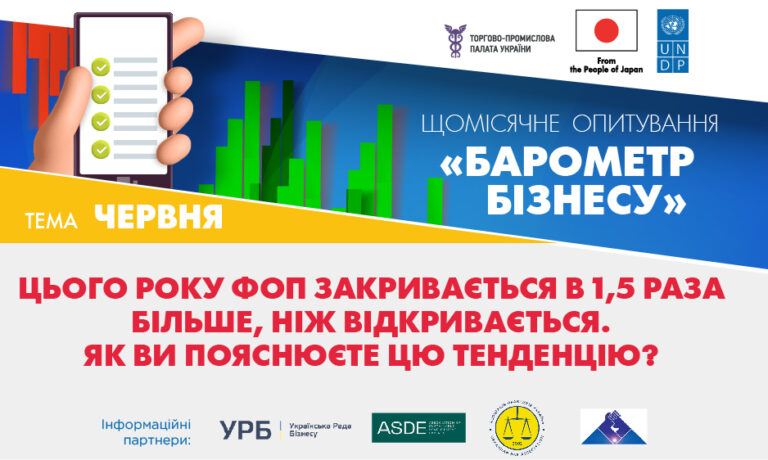 Запрошуємо до участі в опитуванні &#8220;Барометр бізнесу&#8221; у червні 2025 року