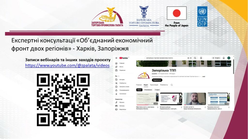 Харківська та Запорізька ТПП реалізували спільну програму підтримки бізнесу