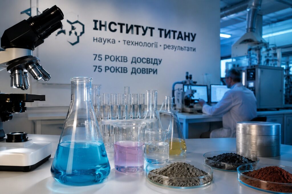 АТ «Інститут Титану» проводить лабораторні дослідження, технологічний аналіз і попередню оцінку промислових процесів