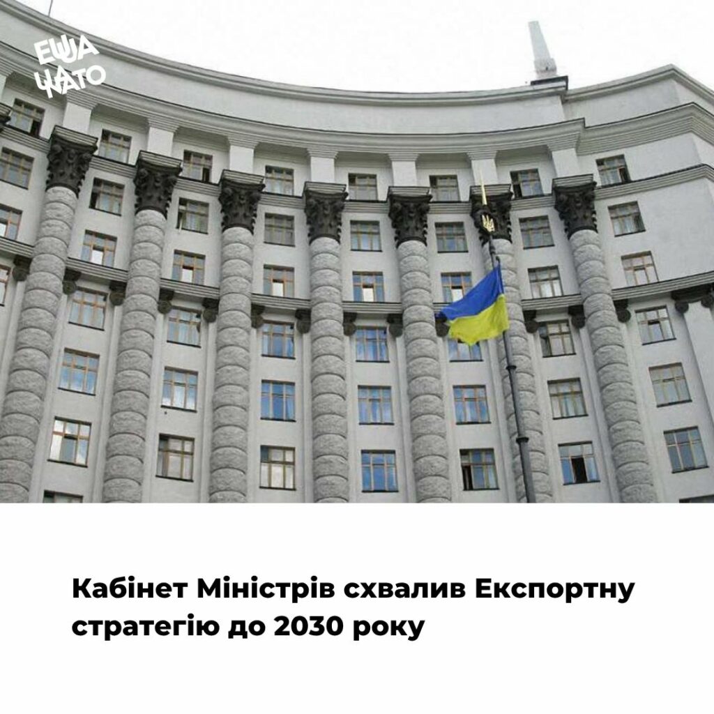 Кабінет Міністрів затвердив Експортну стратегію України до 2030 року