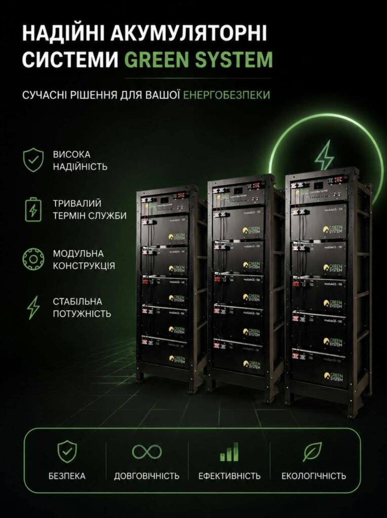 Акумуляторні системи від GREEN SYSTEM